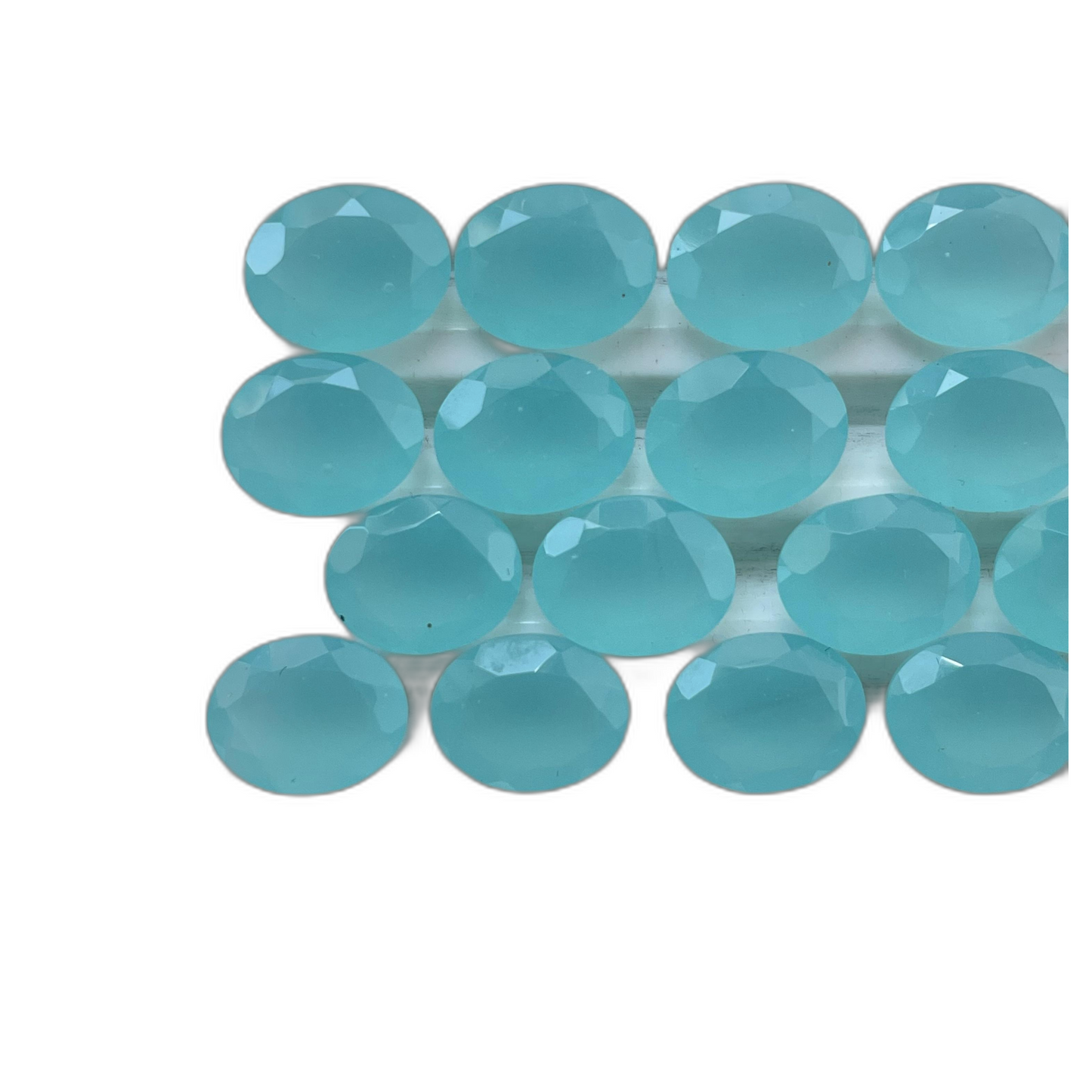 Chalcedony Faceted Nice Quality (8-10 mm) Oval Shape