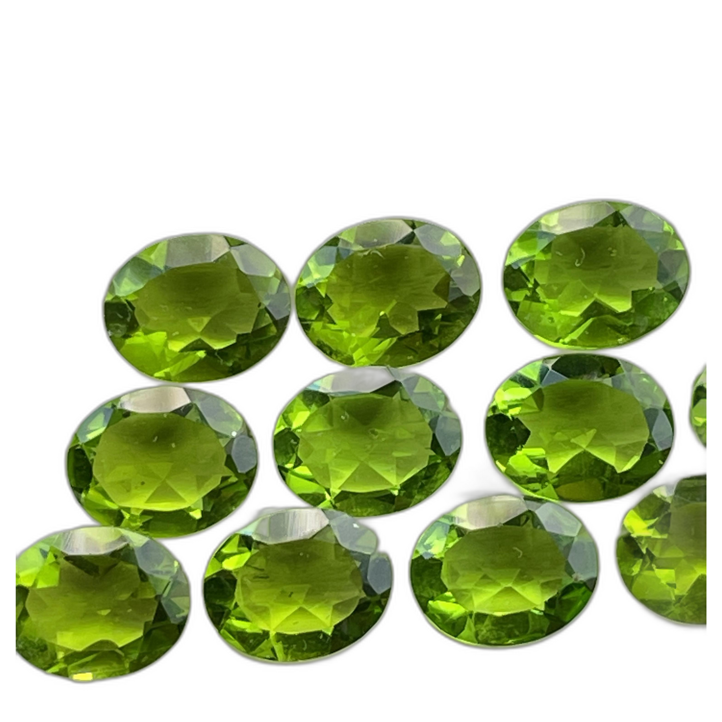 Peridot Faceted Nice Quality (8-10 mm) Oval Shape