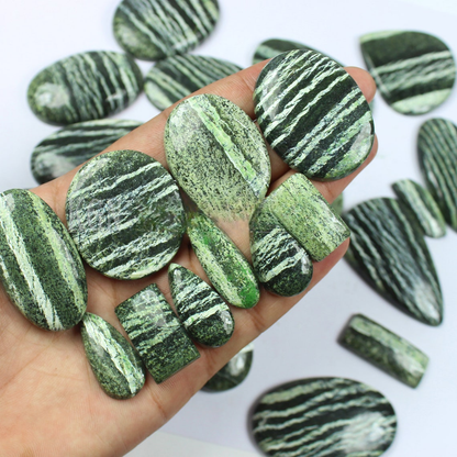 Natural Green Swiss Opal Cabochon (Natural)