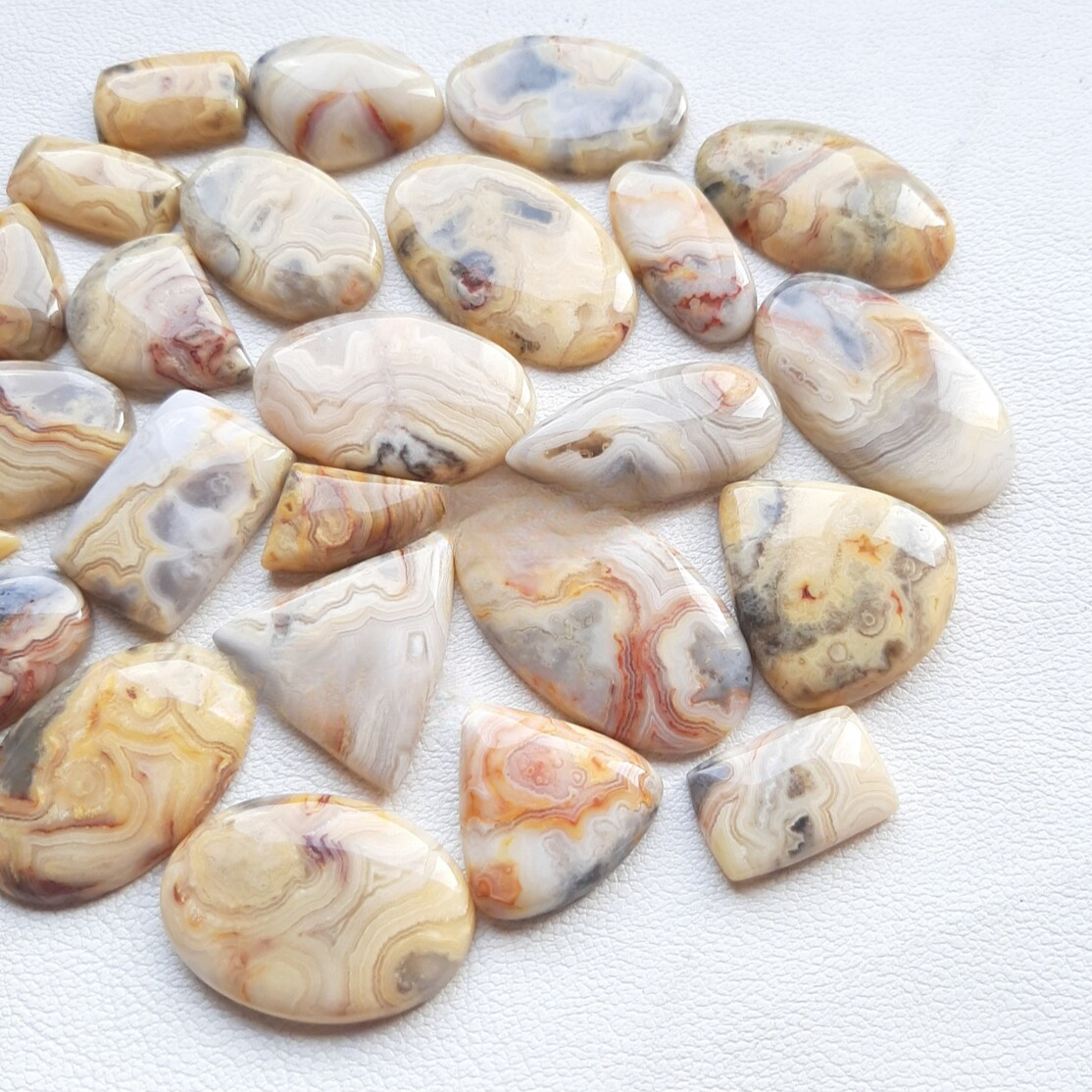 CRAZYLACE Agate Cabochon Wholesale Lot By Weight With Different Shapes And Sizes Used For Jewelry Making (Natural)