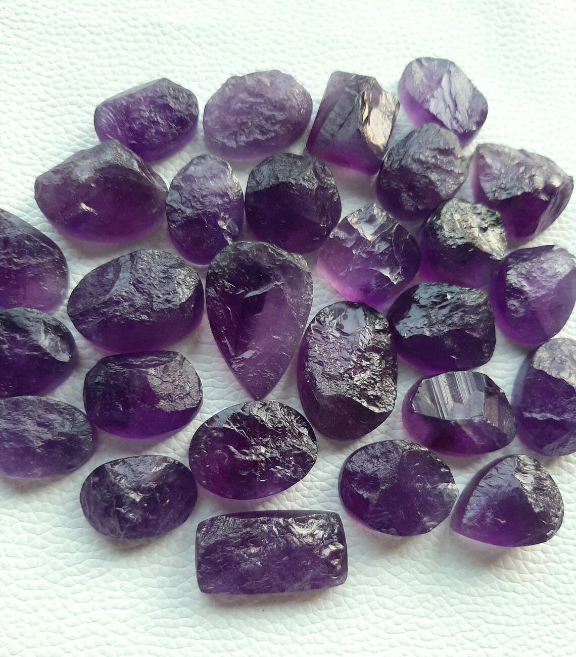 Natural Amethyst Druzy Cabochon, Wholesale Lot Cabochon By Weight With Different Shapes And Sizes Used For Jewelry Making (Natural)