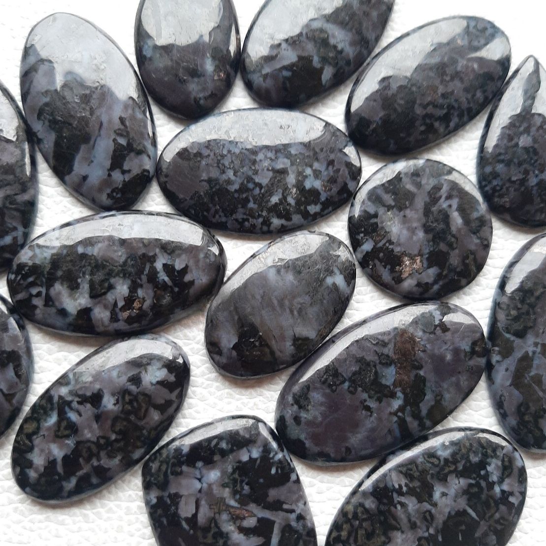 Wholesale Lot of Gabbro Jasper Cabochon By Weight With Different Shapes And Sizes Used For Jewelry Making (Natural)