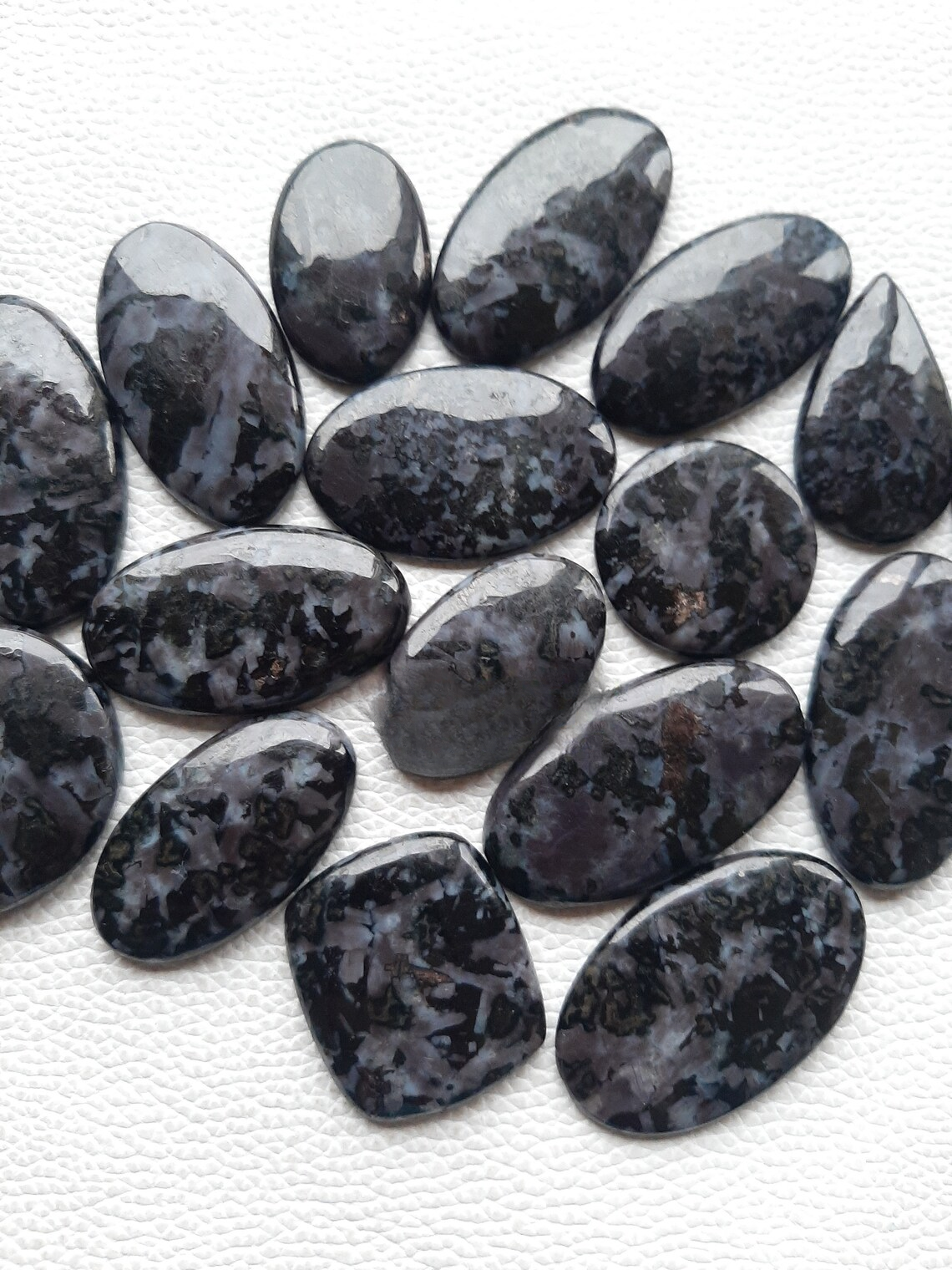 Wholesale Lot of Gabbro Jasper Cabochon By Weight With Different Shapes And Sizes Used For Jewelry Making (Natural)