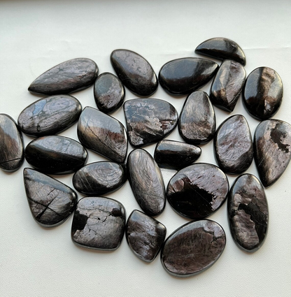 HYPERSTHENE Cabochon Wholesale Lot By Weight With Different Shapes And Sizes Used For Jewelry Making (Natural)