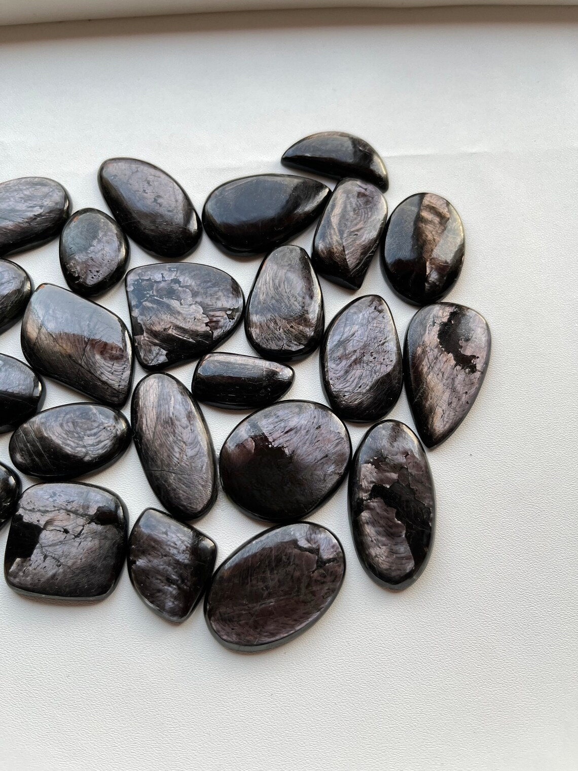 HYPERSTHENE Cabochon Wholesale Lot By Weight With Different Shapes And Sizes Used For Jewelry Making (Natural)