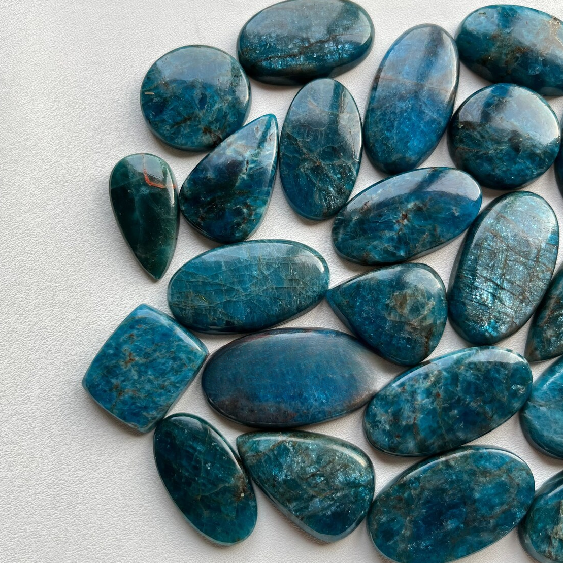Neon APATITE Wholesale Lot Cabochon By Weight With Different Shapes And  Sizes Used For Jewelry Making (Natural)