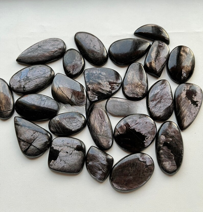 HYPERSTHENE Cabochon Wholesale Lot By Weight With Different Shapes And Sizes Used For Jewelry Making (Natural)