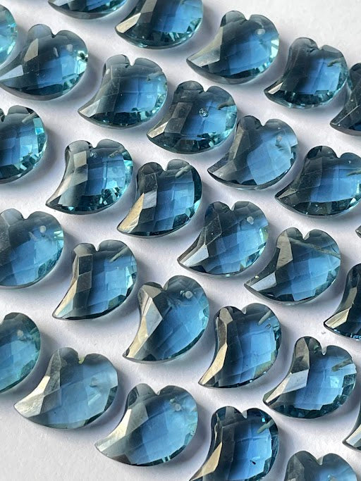 London Blue Topaz Faceted Nice Quality Free Size Briolette (Lab-Created)