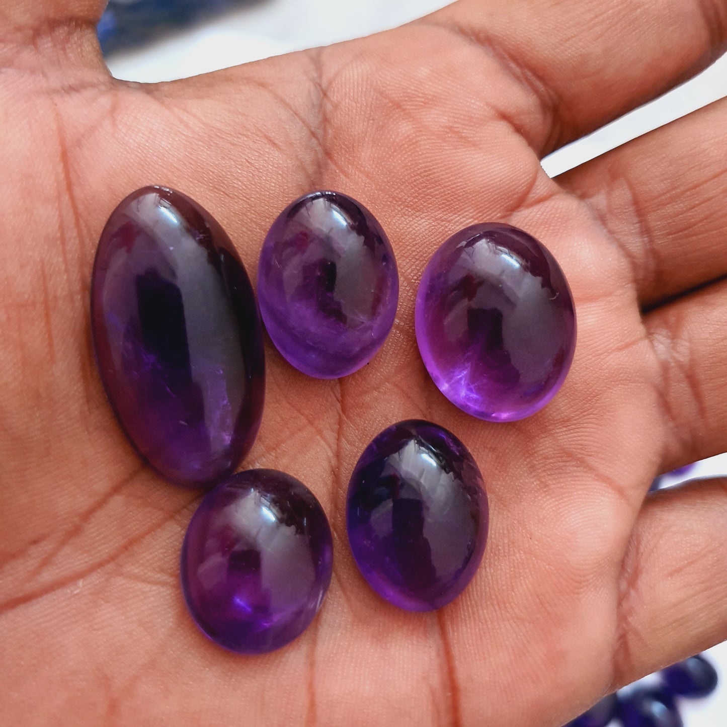 Natural Amethyst Cabochon (Natural)