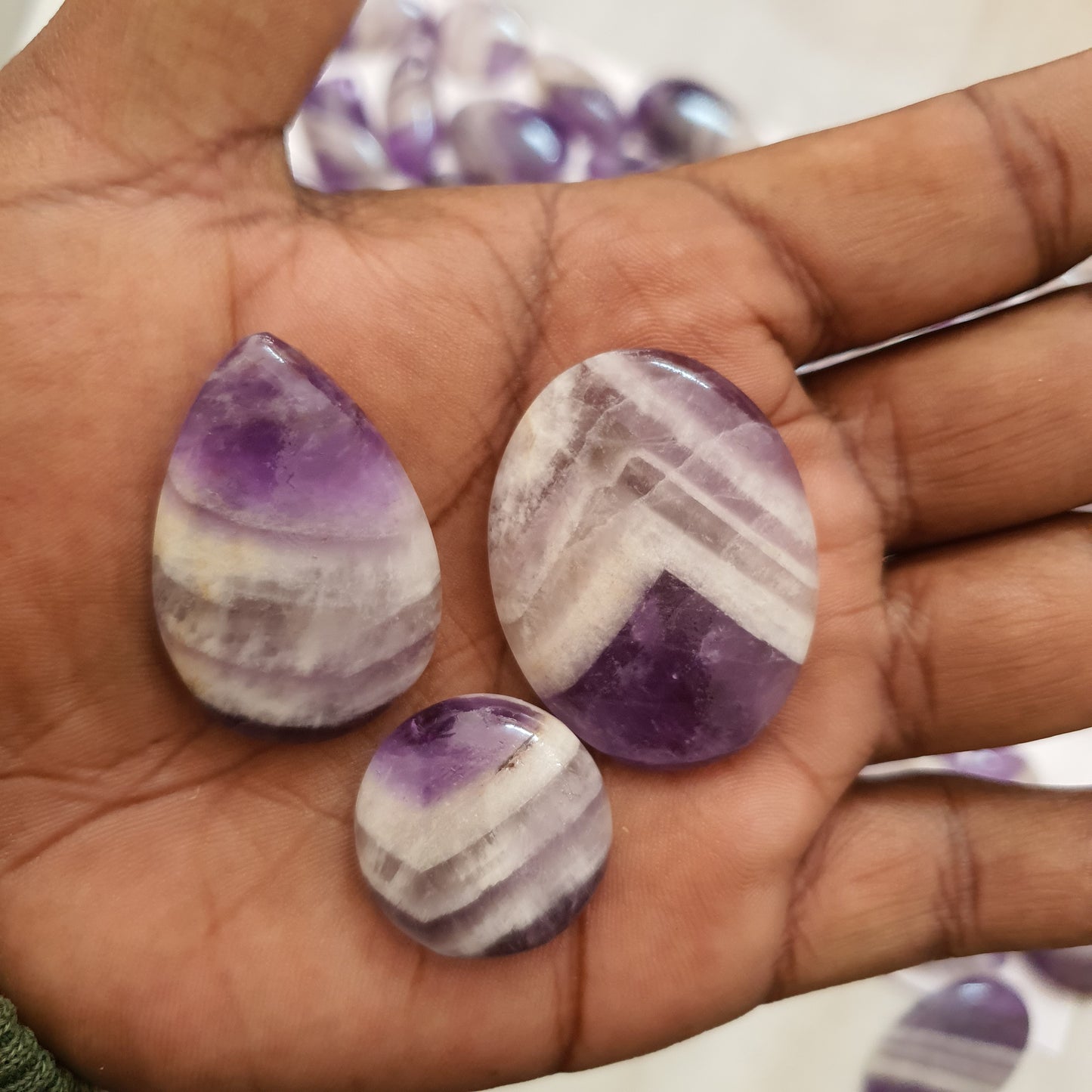 Natural Amethyst Lace Cabochon (Natural)