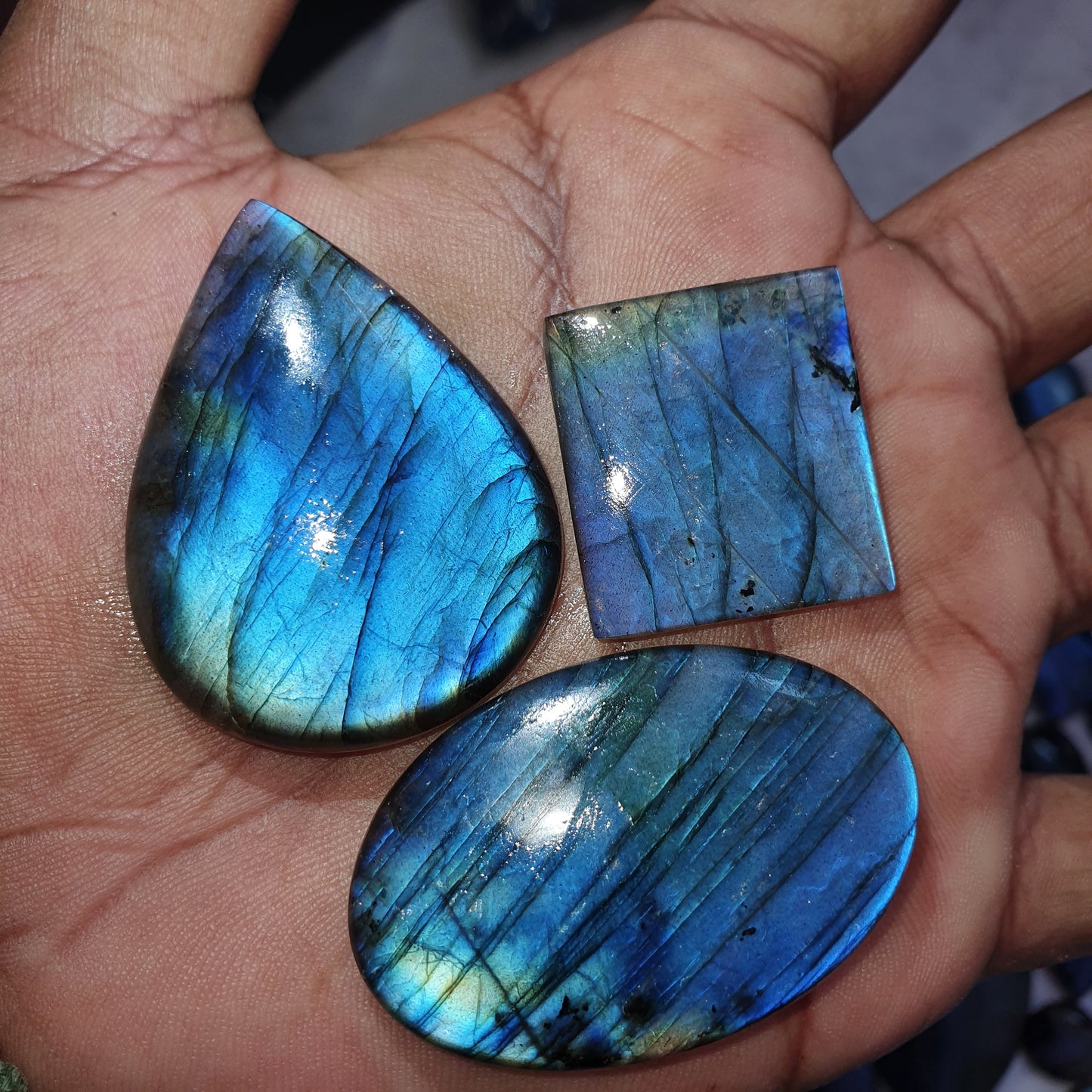 Natural Blue Labradorite Cabochon (Natural)