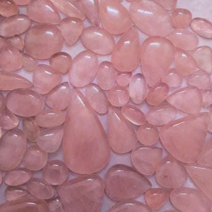 Natural Rose Quartz Cabochon (Natural)