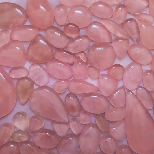 Natural Rose Quartz Cabochon (Natural)