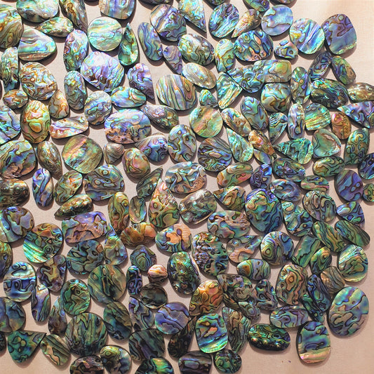 Natural Abalone Shell Cabochon (Doublet)