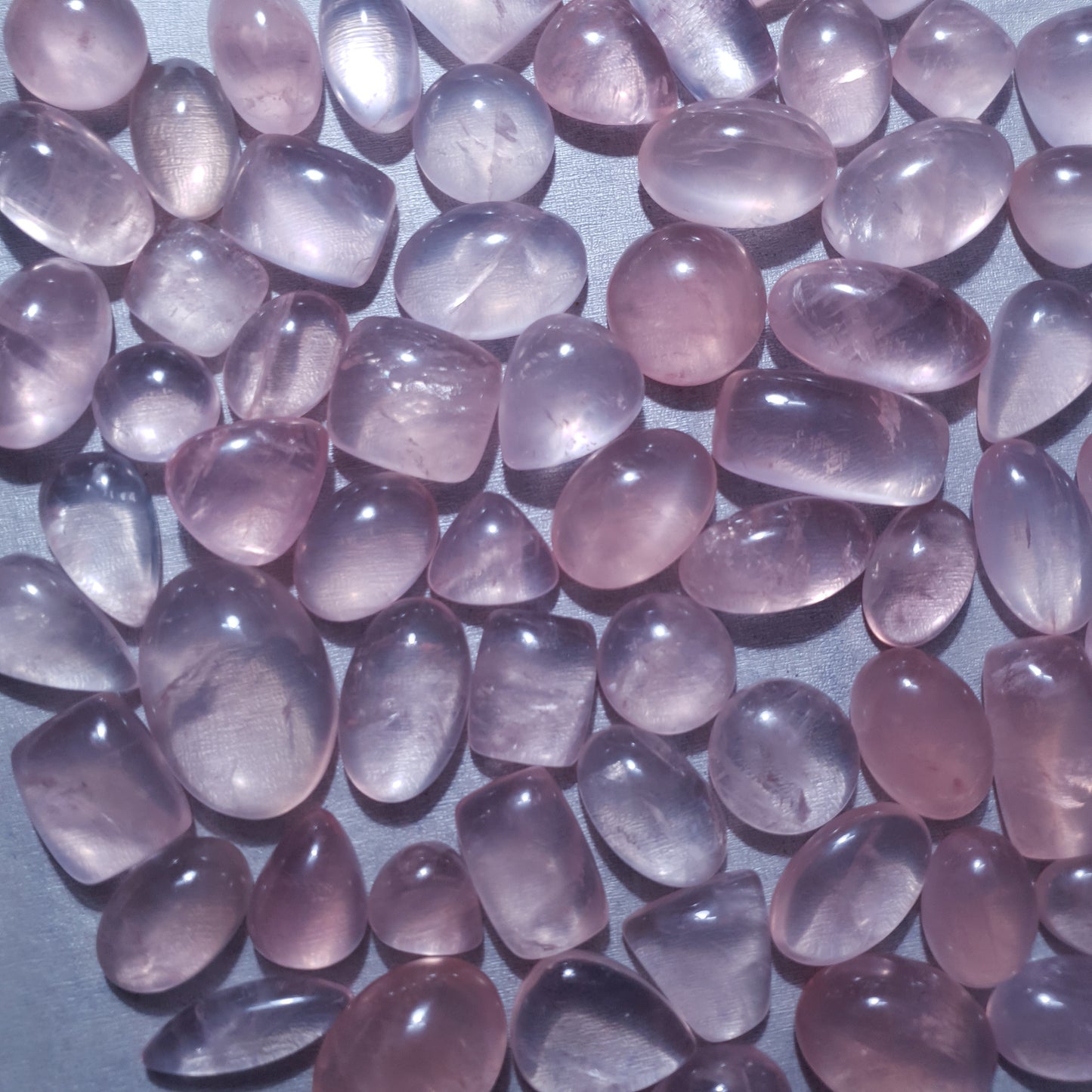 Natural Rose Quartz Cabochon (Natural)