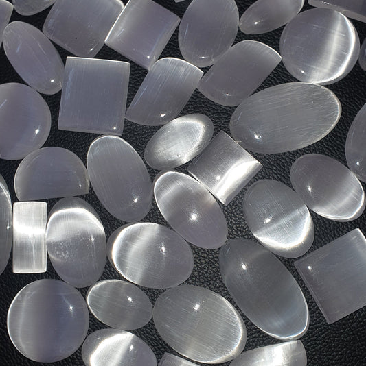 Natural Selenite Cabochon (Natural)