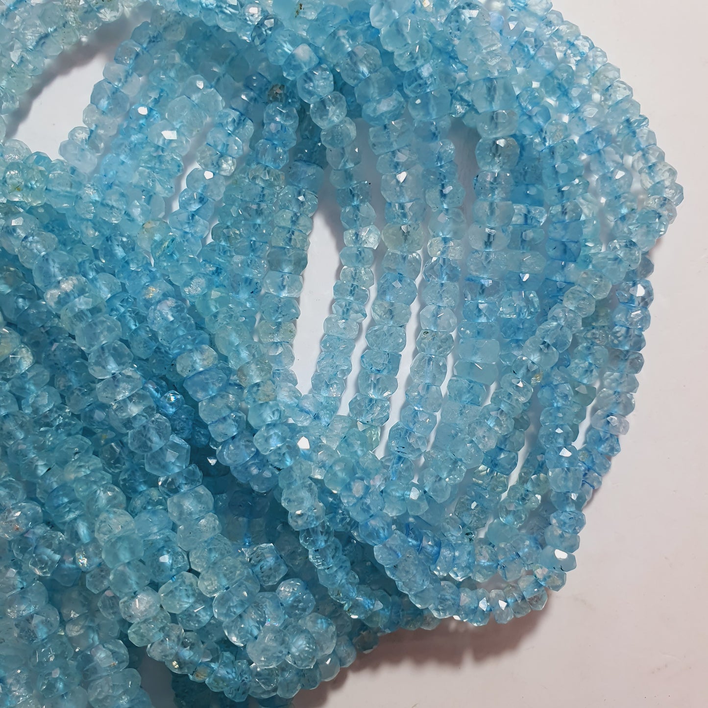 Natural Aquamarine Faceted Strands Nice Quality (Natural)