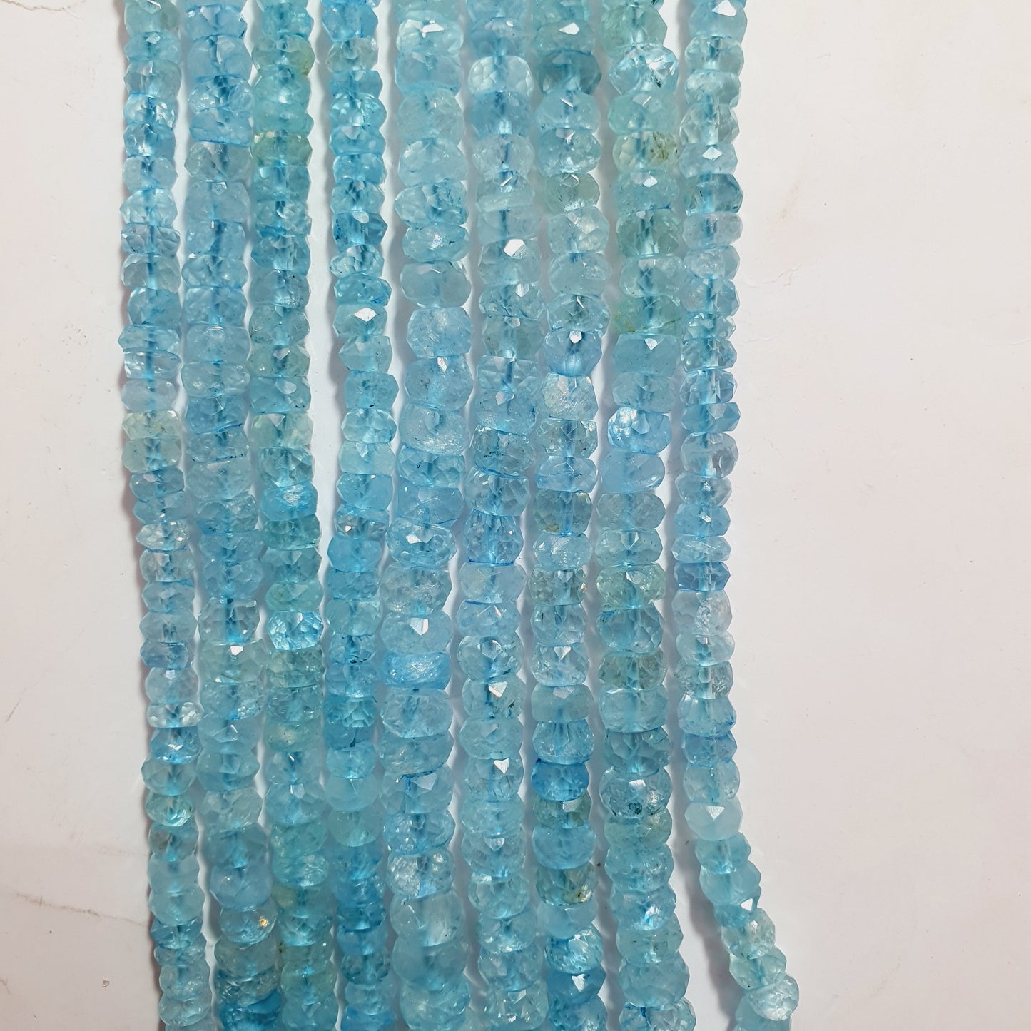 Natural Aquamarine Faceted Strands Nice Quality (Natural)