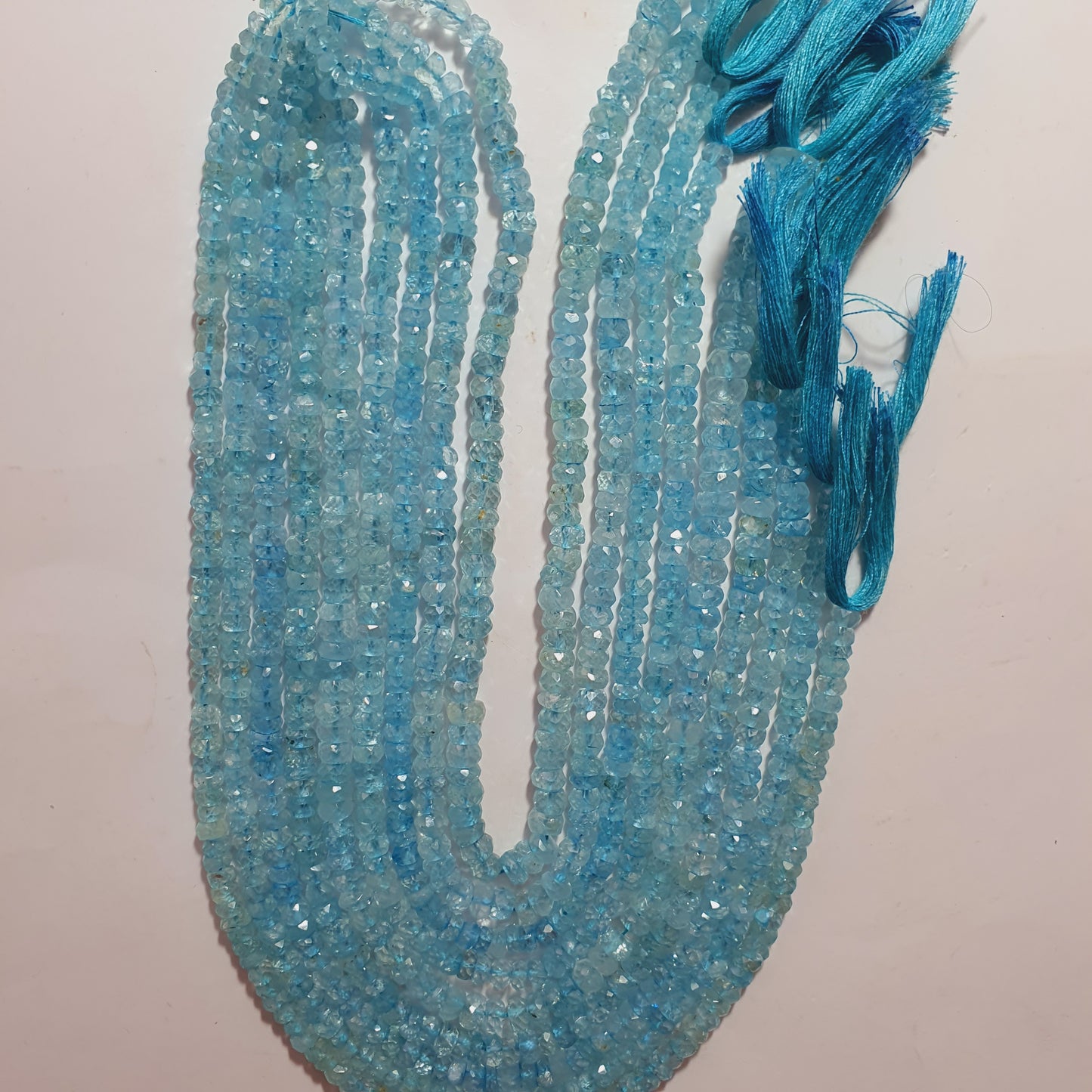 Natural Aquamarine Faceted Strands Nice Quality (Natural)