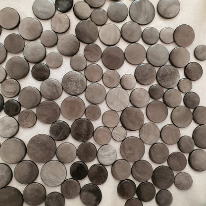 Natural Silver Obsidian Round cabochon