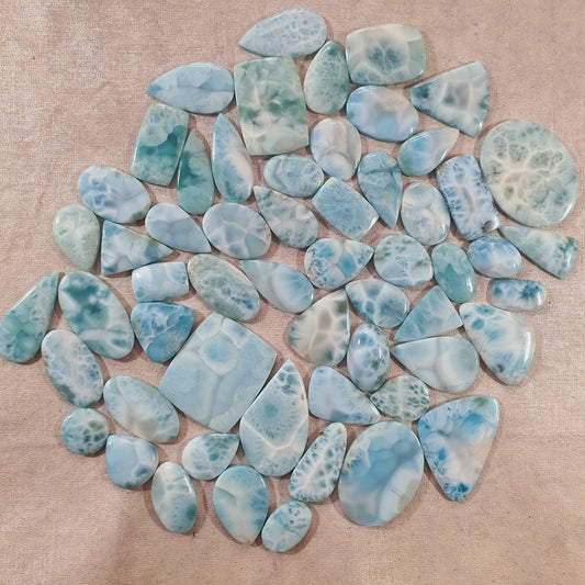 Natural Larimar Cabochon (Natural)