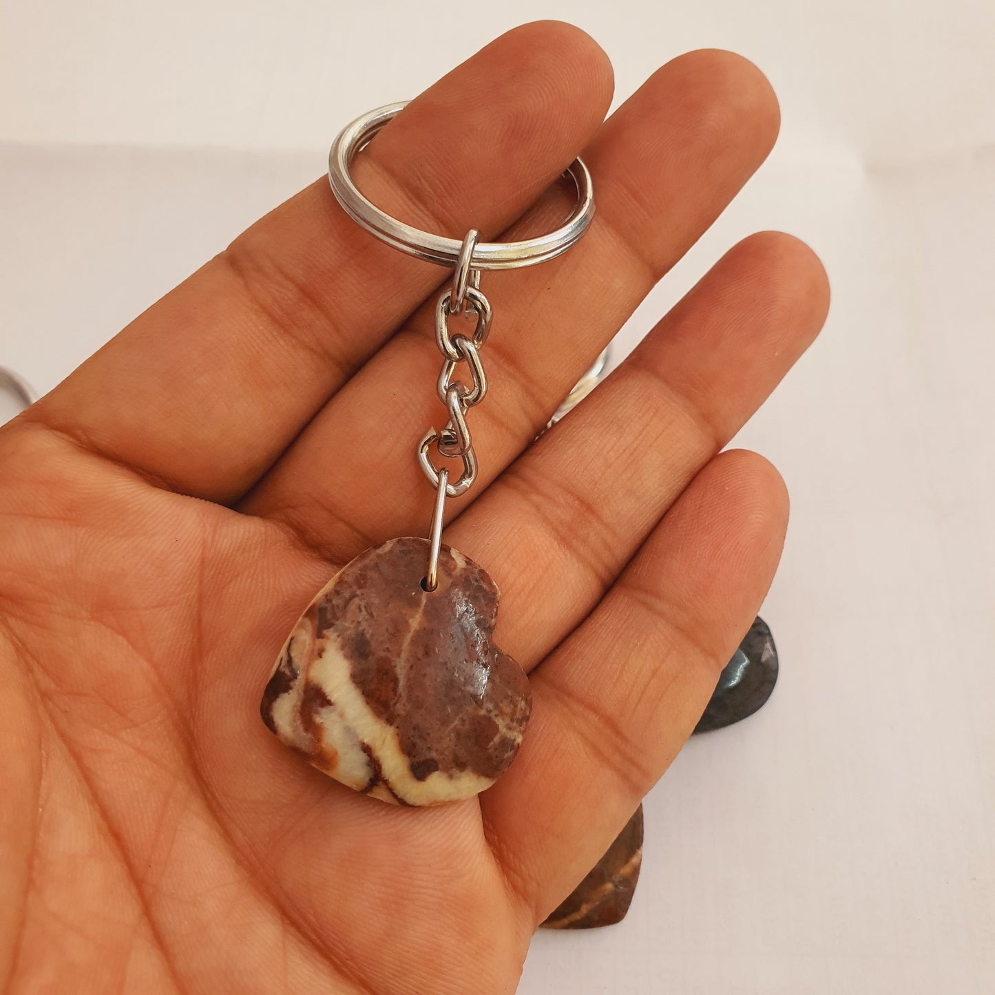 Natural Gemstones Key Chains