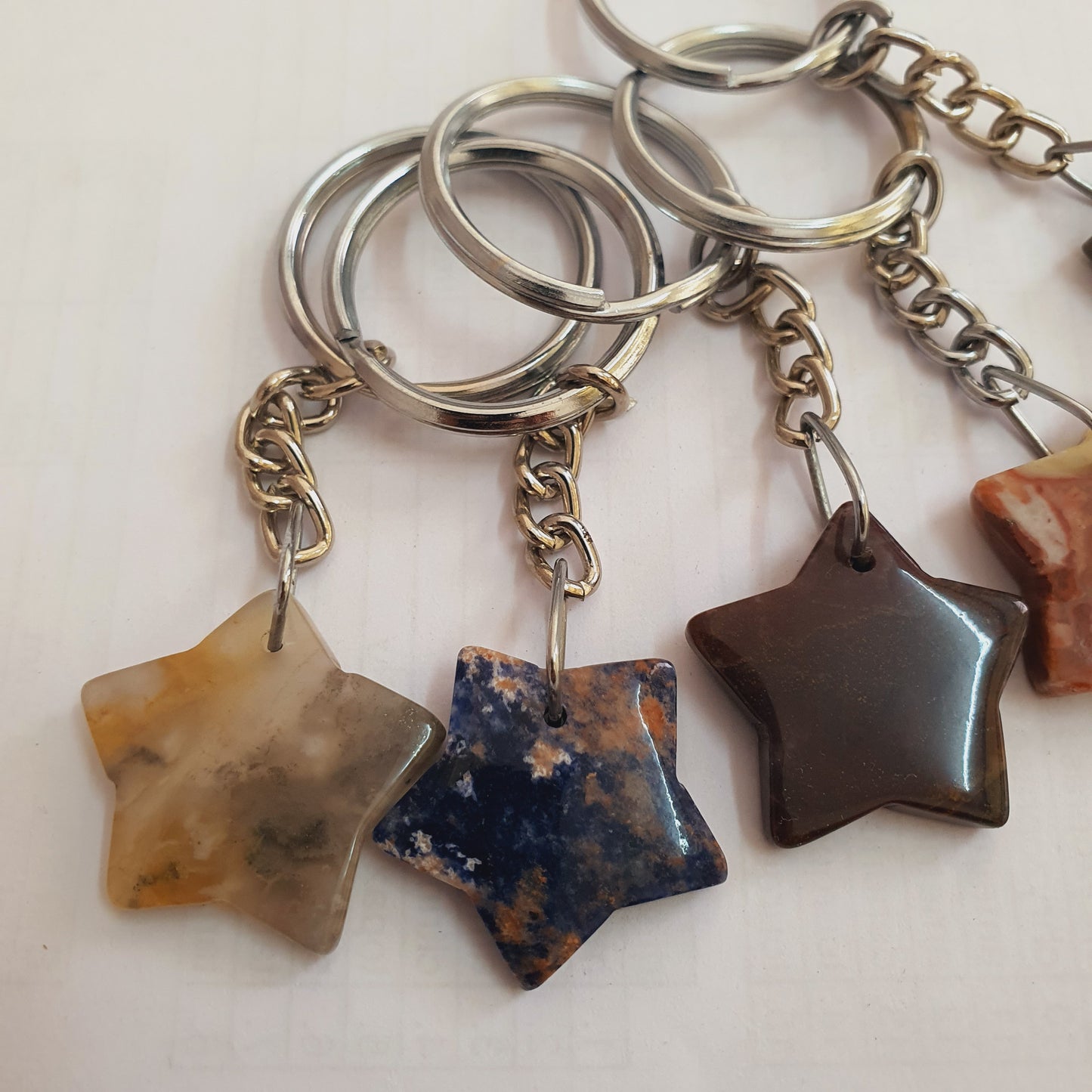 Natural Gemstones Key Chains