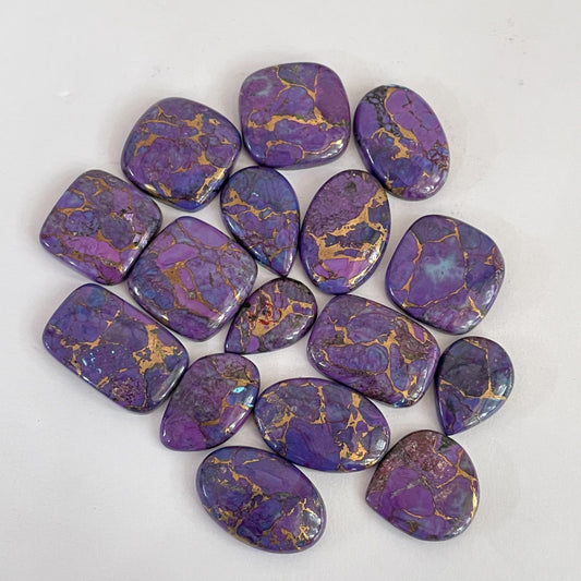 Purple Copper Turquoise Cabochon (Lab Created)