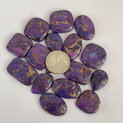 Purple Copper Turquoise Cabochon (Lab Created)