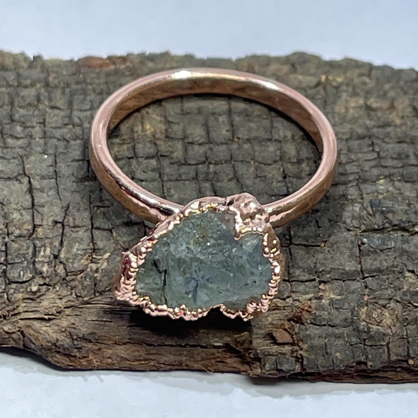 Brass Rings with Natural stones