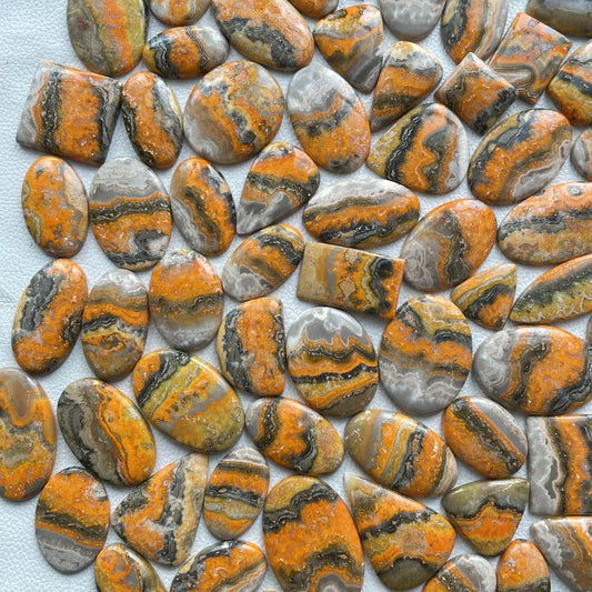 Natural Bumble Bee Jasper Cabochon (Natural)