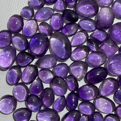 Natural Purple Amethyst Cabochon (Natural)