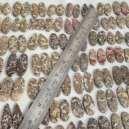 Natural Leopard Skin Jasper Pairs (Natural)