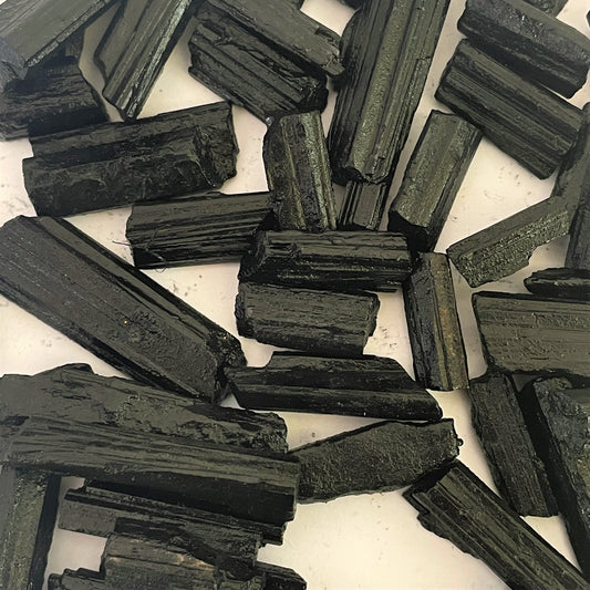 Natural Black Tourmaline Rough (Natural)