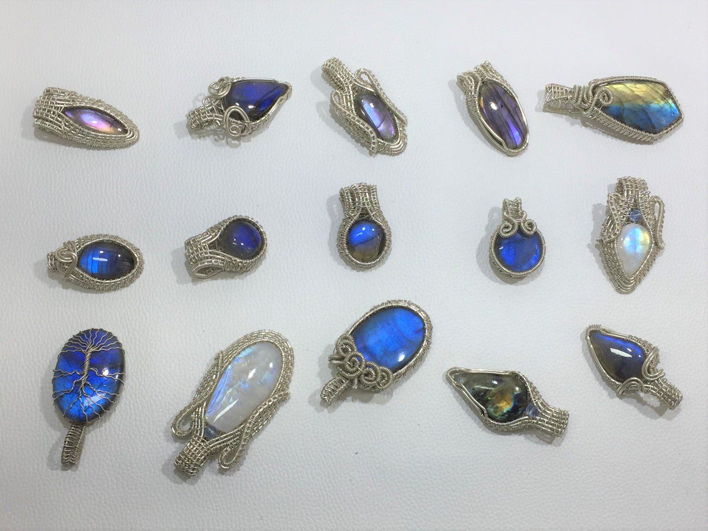 Wire Wrapping Silver Jewelry Pendants (Natural)