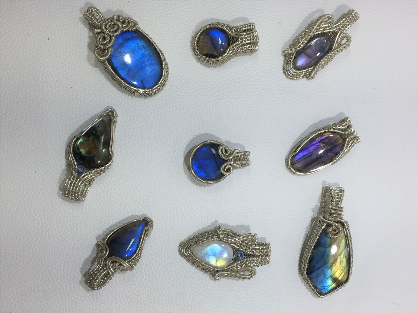 Wire Wrapping Silver Jewelry Pendants (Natural)