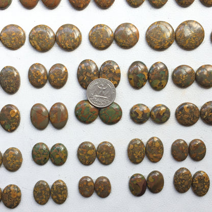 Natural Fruit Jasper Pairs Cabochon (Natural)