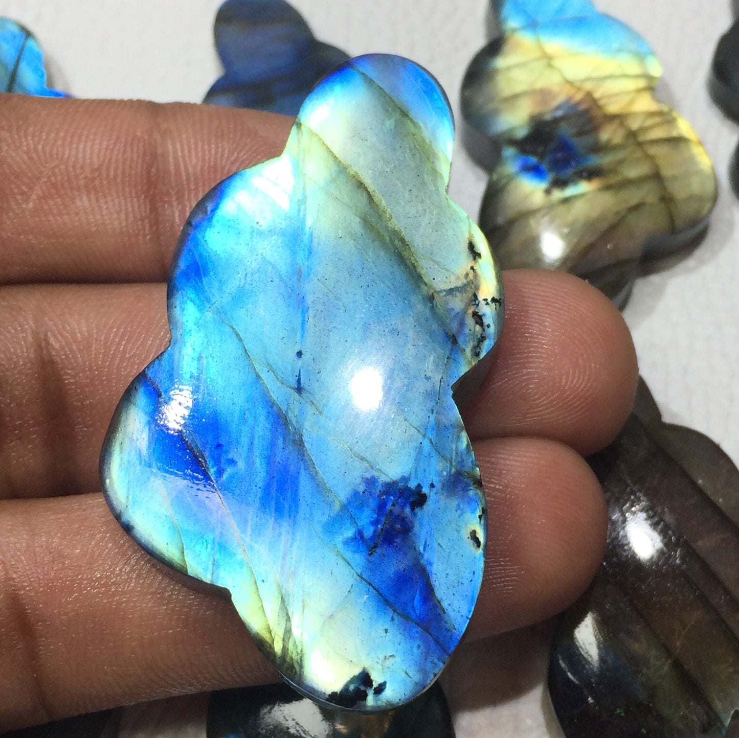 Natural Labradorite Cloud Cabochon (Natural)