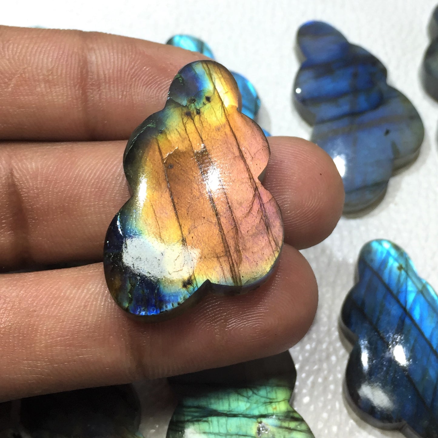 Natural Labradorite Cloud Cabochon (Natural)