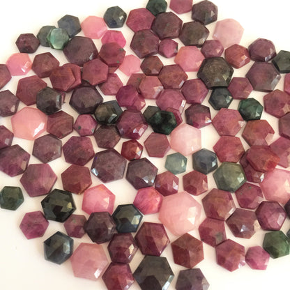 Natural Ruby Emerald Sapphire Faceted (Natural)