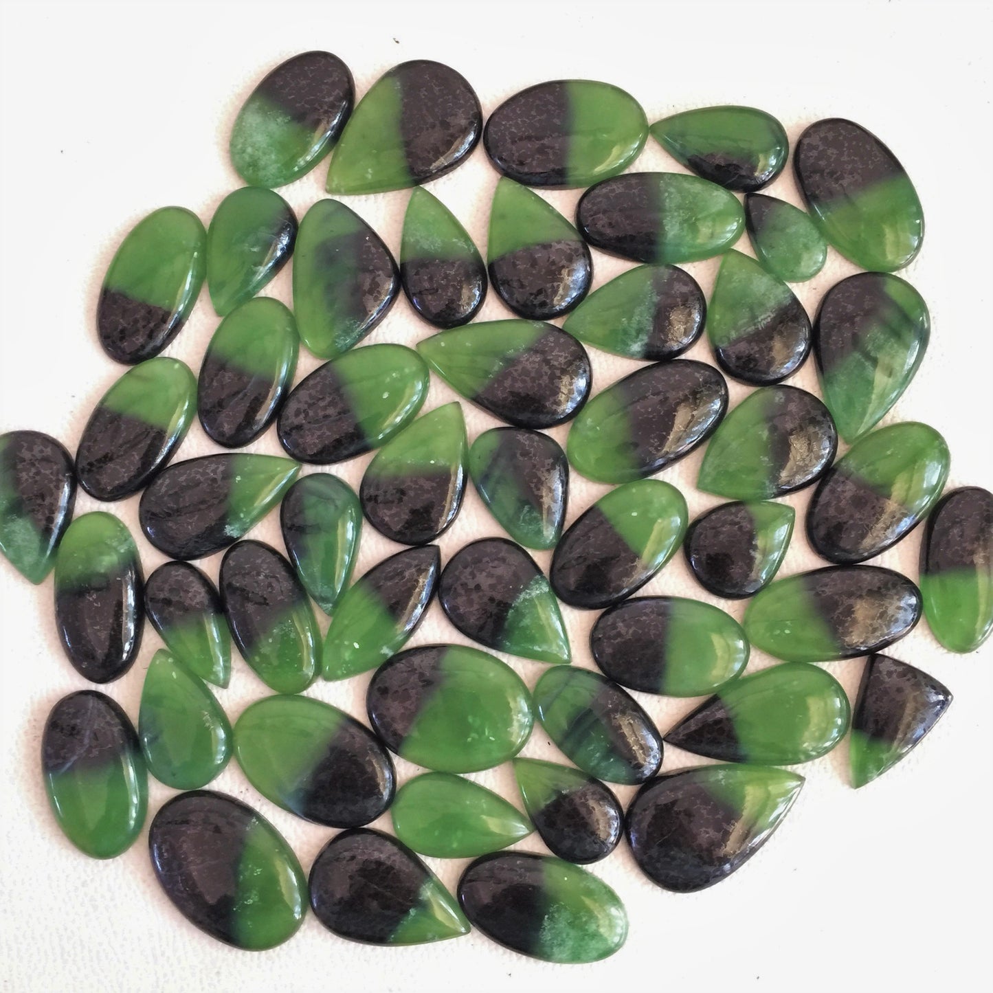 Natural Bio Serpentine Green Cabochon (Natural)