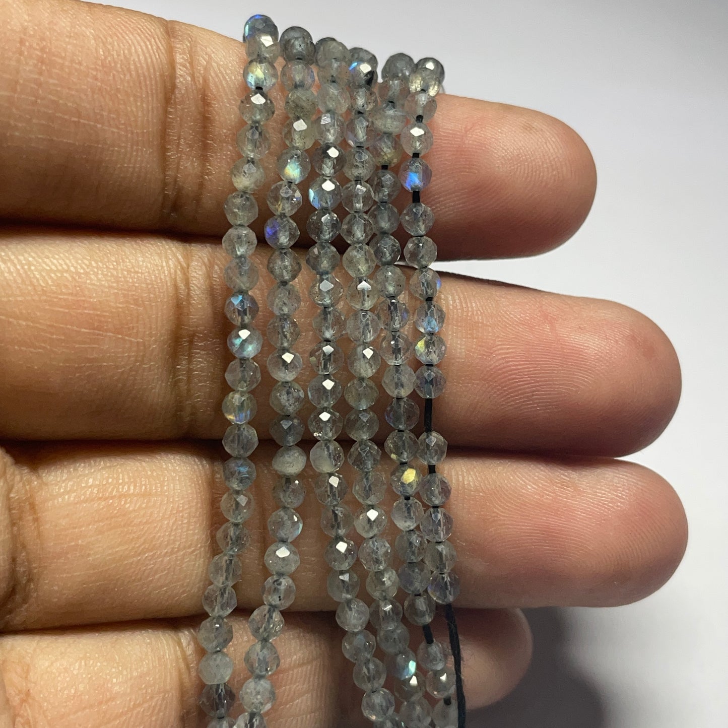 Natural Labradorite Faceted Cut Beads (Natural)