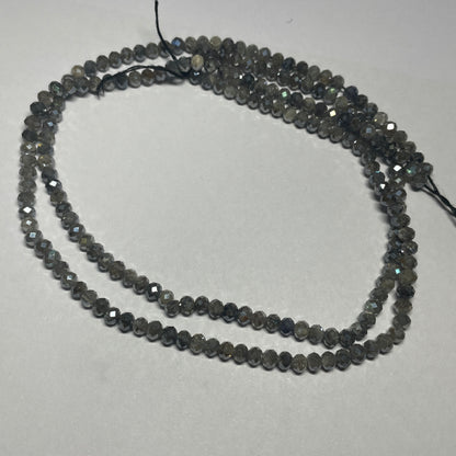 Natural Labradorite Faceted Cut Beads (Natural)