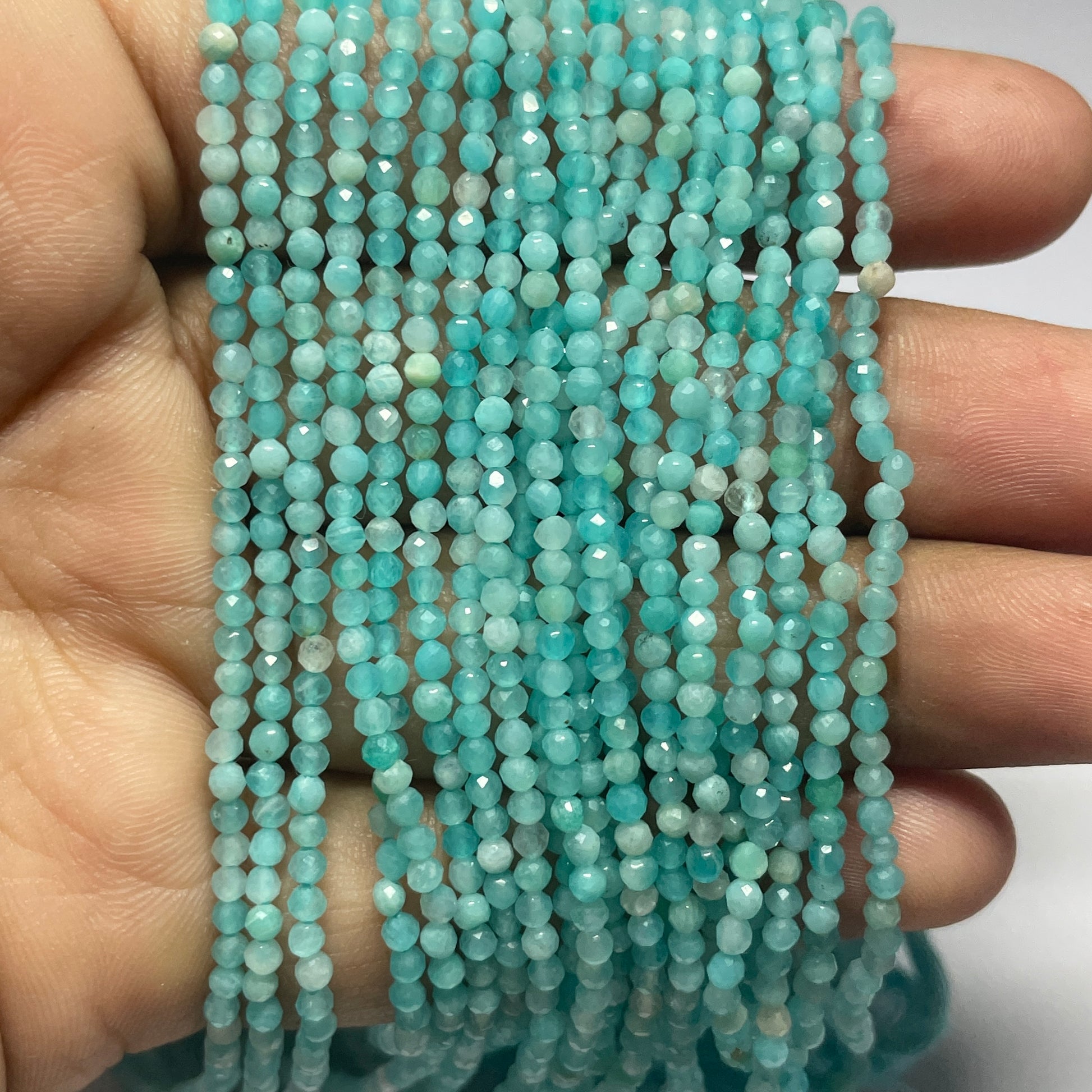 Natural Amazonite Beads (Natural) – Rafeeq Gems - Main Image