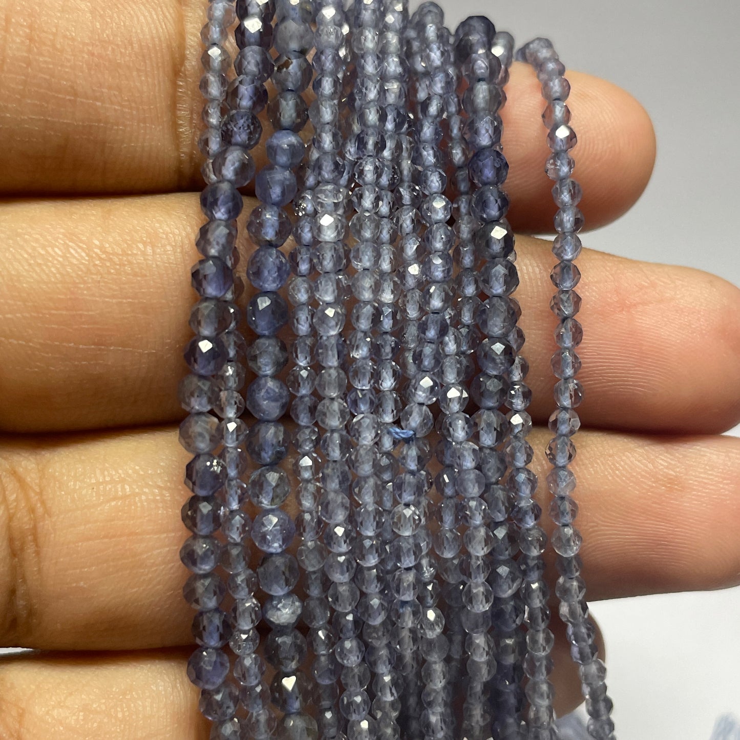 Natural Iolite Faceted Cut Beads