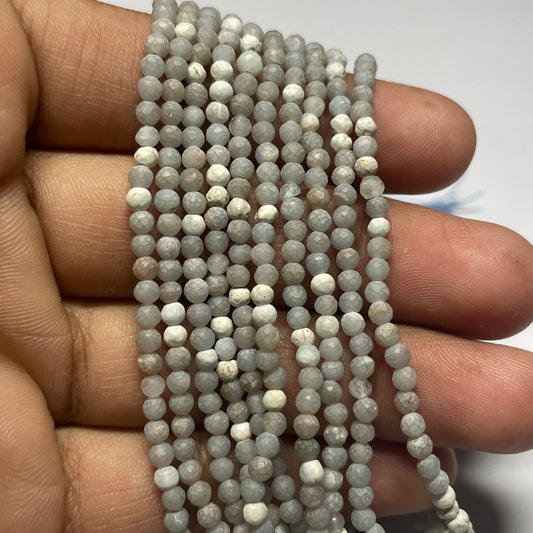 Natural Blue Opal Faceted Cut Beads (Natural)