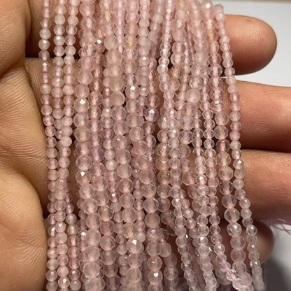Natural Morganite Faceted Cut Beads (Natural)