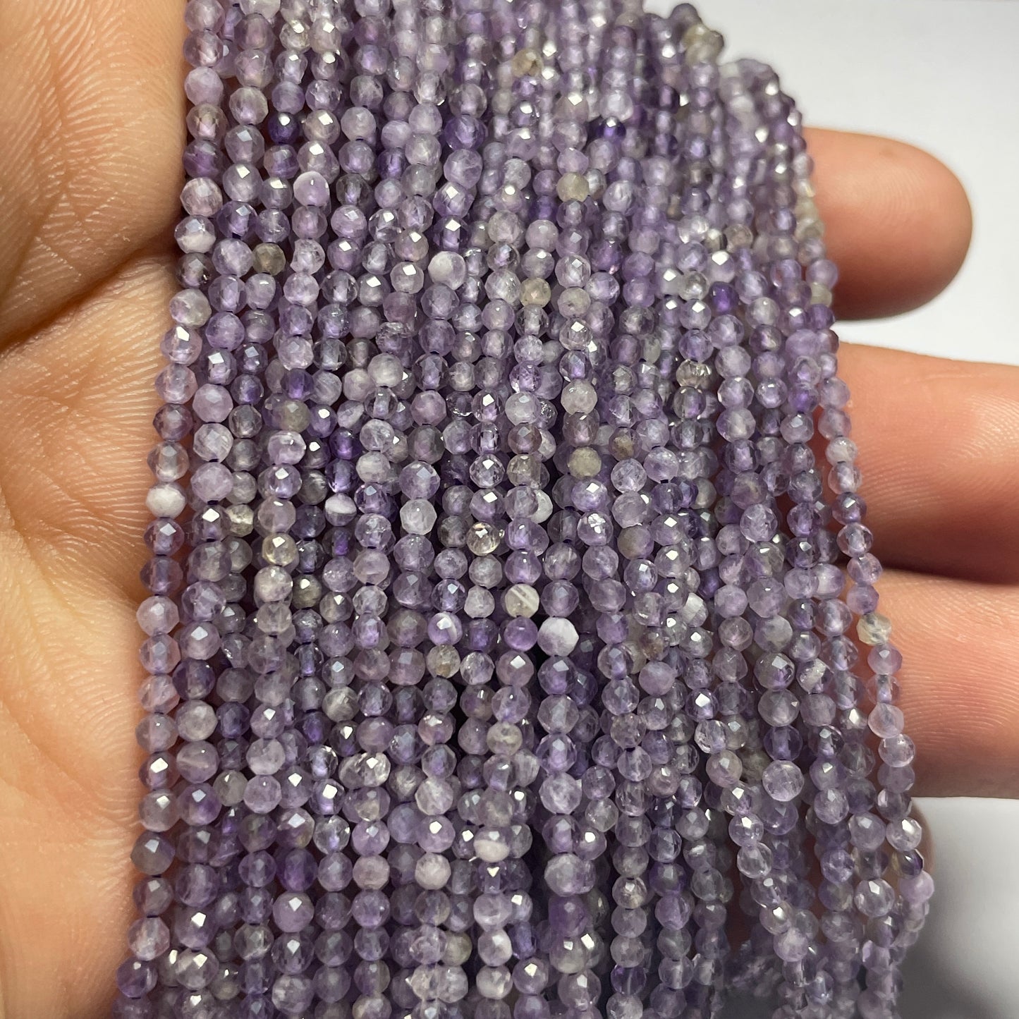 Natural Amethyst Faceted Cut Beads