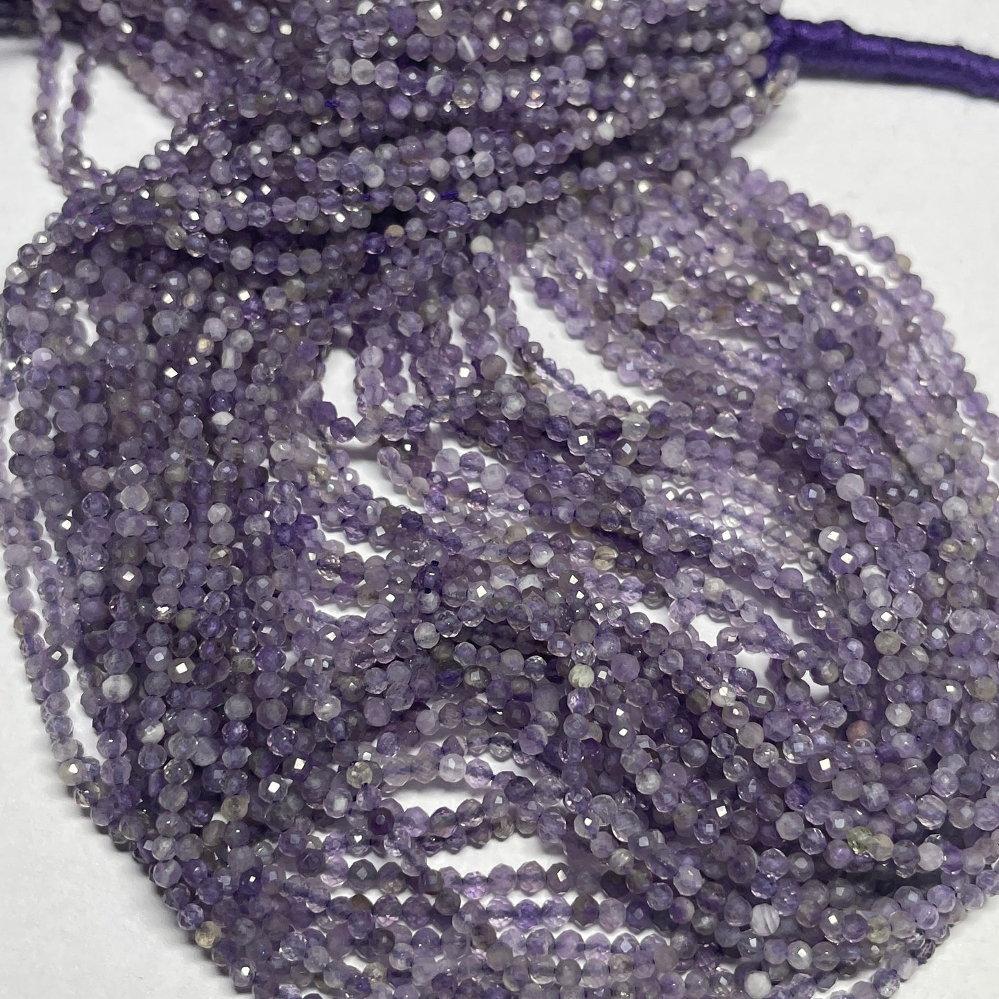 Natural Amethyst Faceted Cut Beads