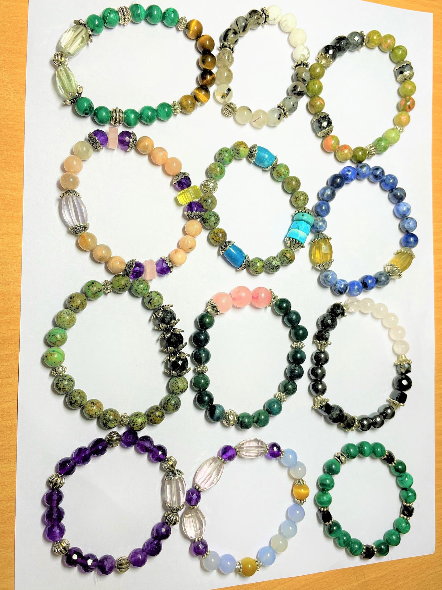 Natural Mix Stones Beads Bracelet